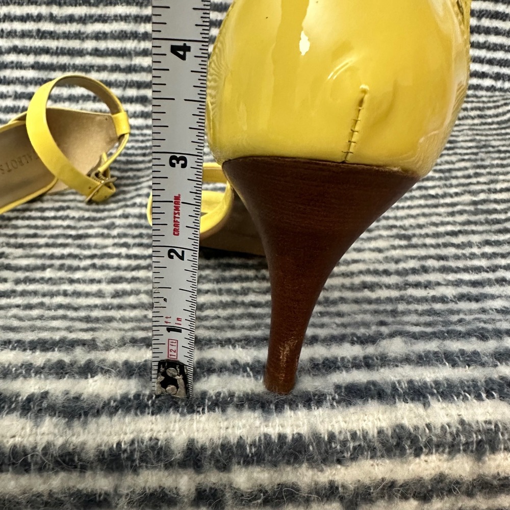 Talbots Yellow Ankle-Strap Flower Detail Sandals - Picture 8 of 10